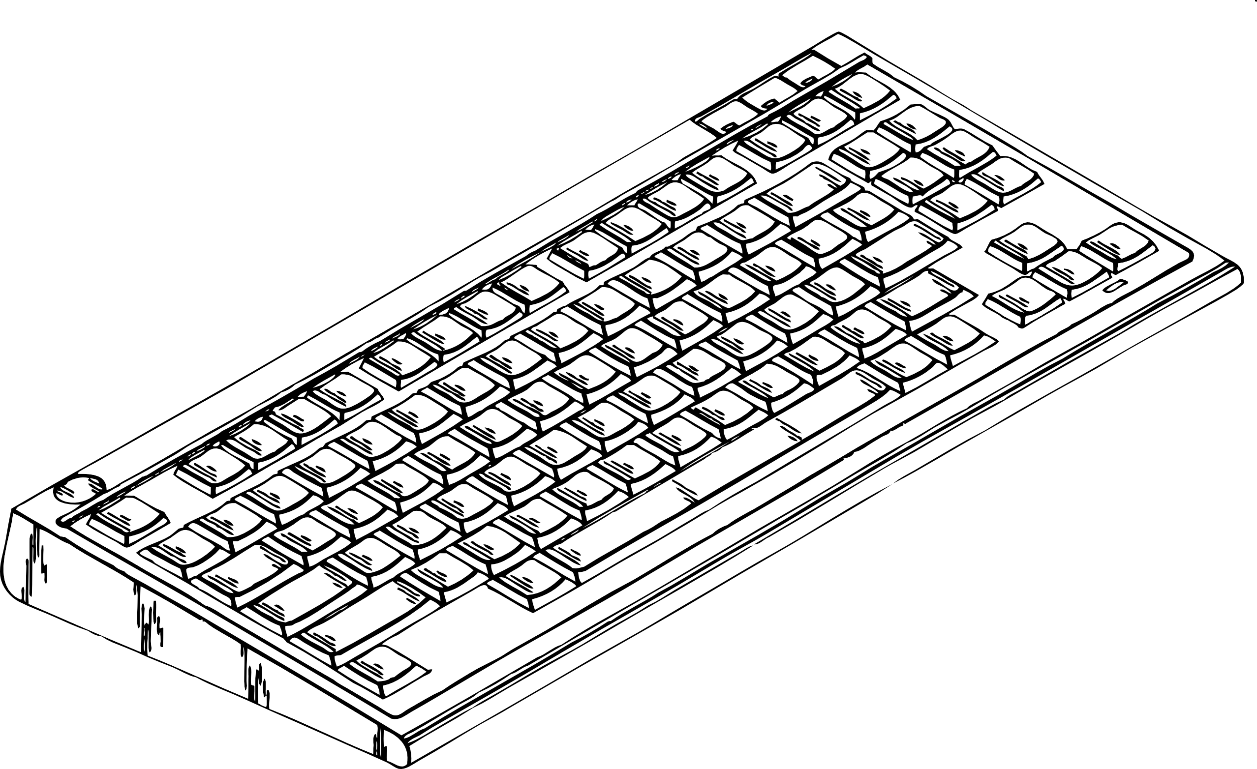 2014 clipartist of info computer keyboard art coloring book for ...