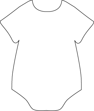 Onesie Black White | Free Images - vector clip art ...