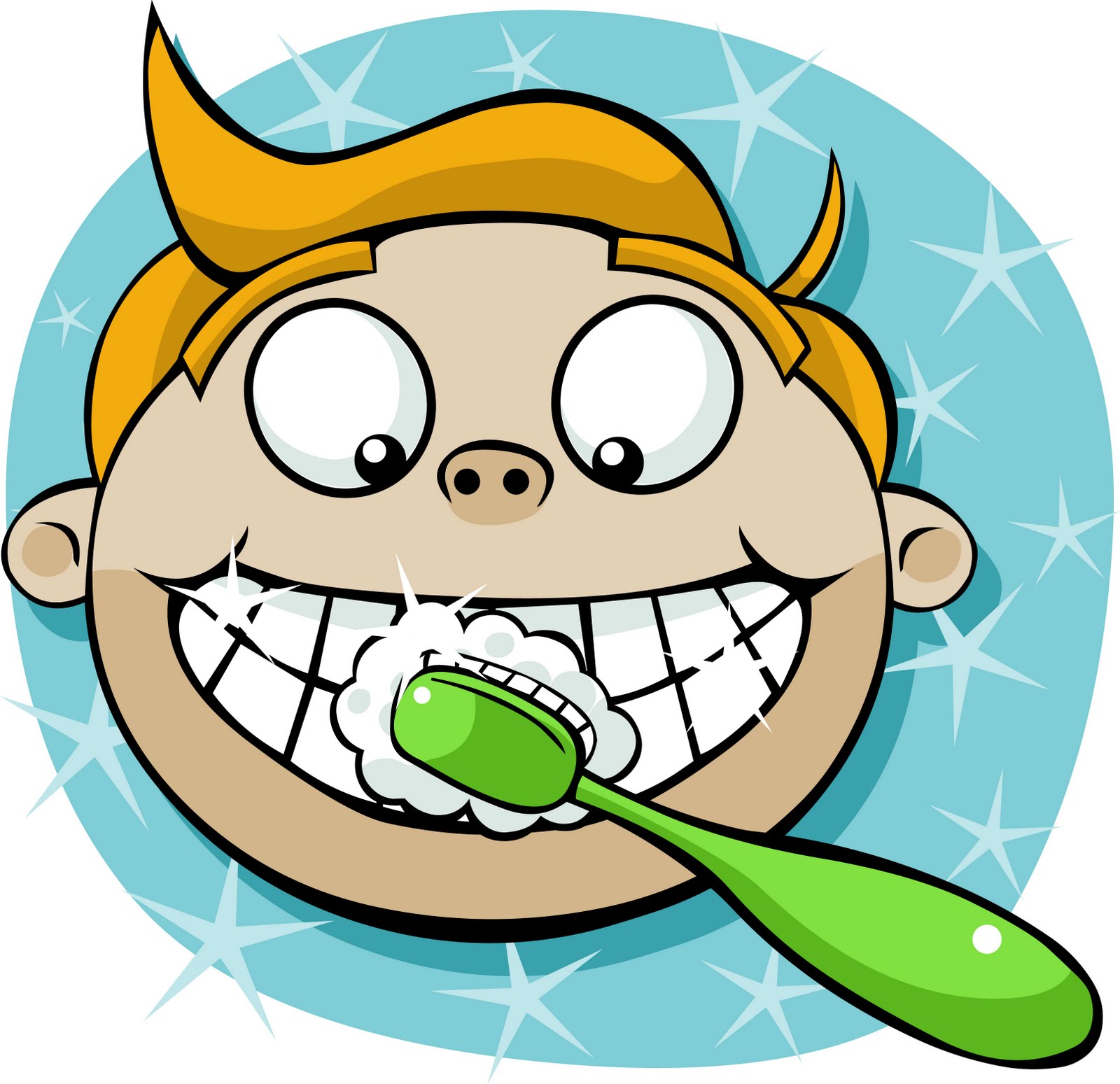 Brushing teeth clip art