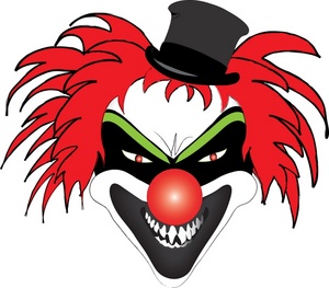 Scary Clown Clipart