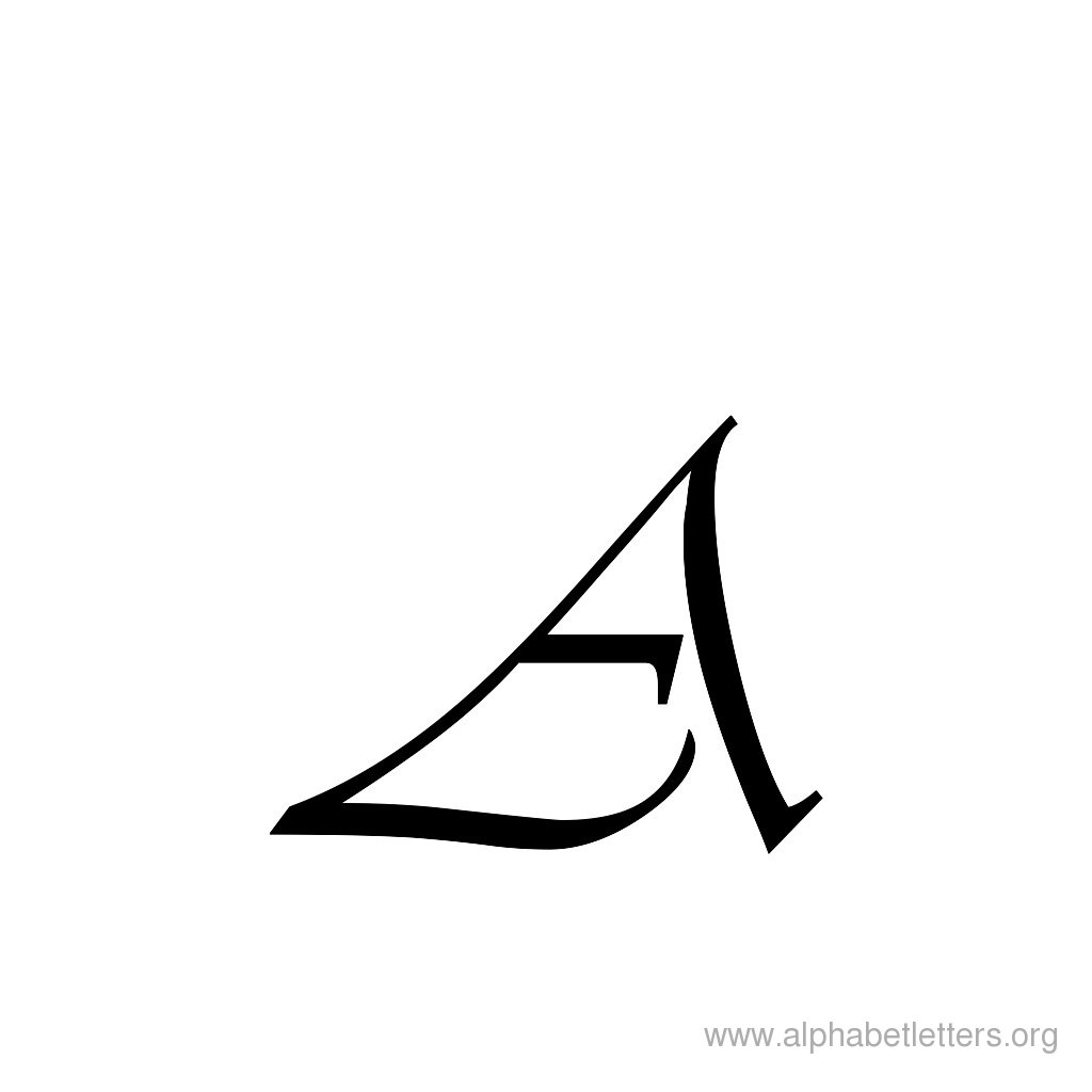 Download Printable Calligraphy Letter Alphabets | Alphabet Letters Org