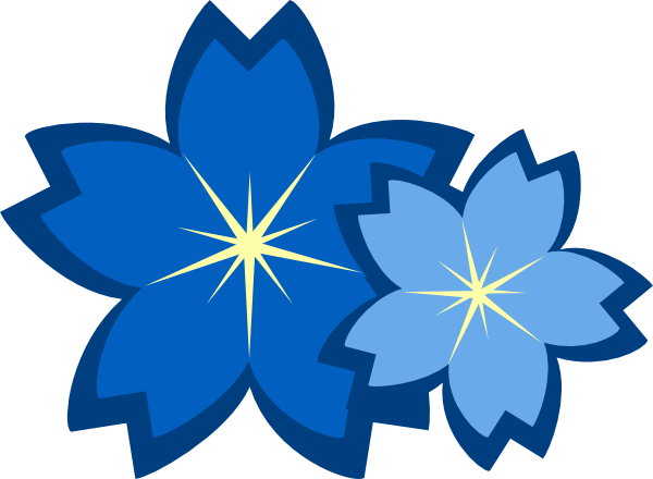 Blue Flower Clip Art - Tumundografico