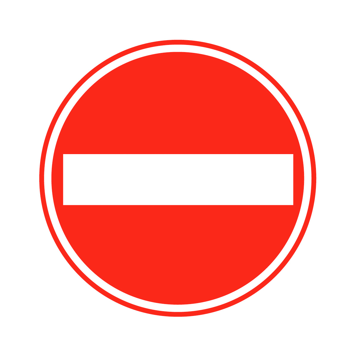 No Entry Sign Clipart