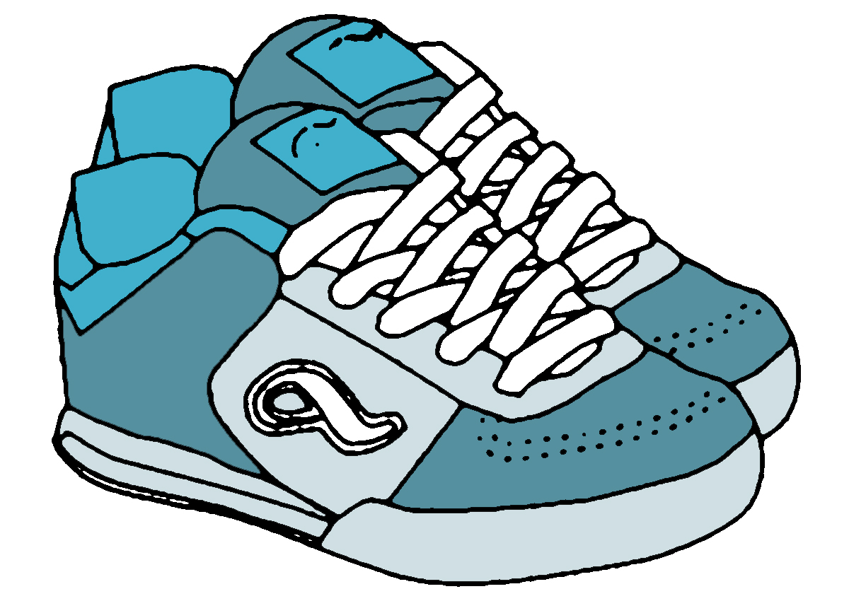 Socks and shoes clipart