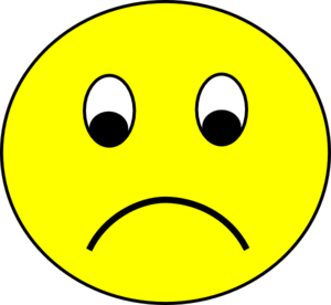 Frown face clip art