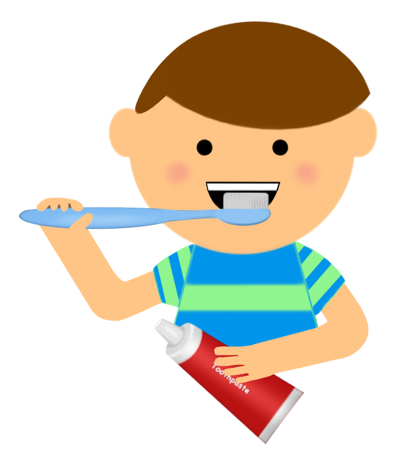 Brush teeth clipart kids