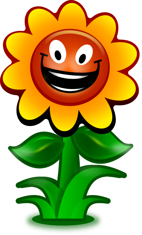 Animated sunflower clipart