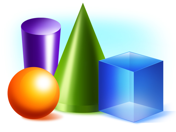 3d Shapes Clipart