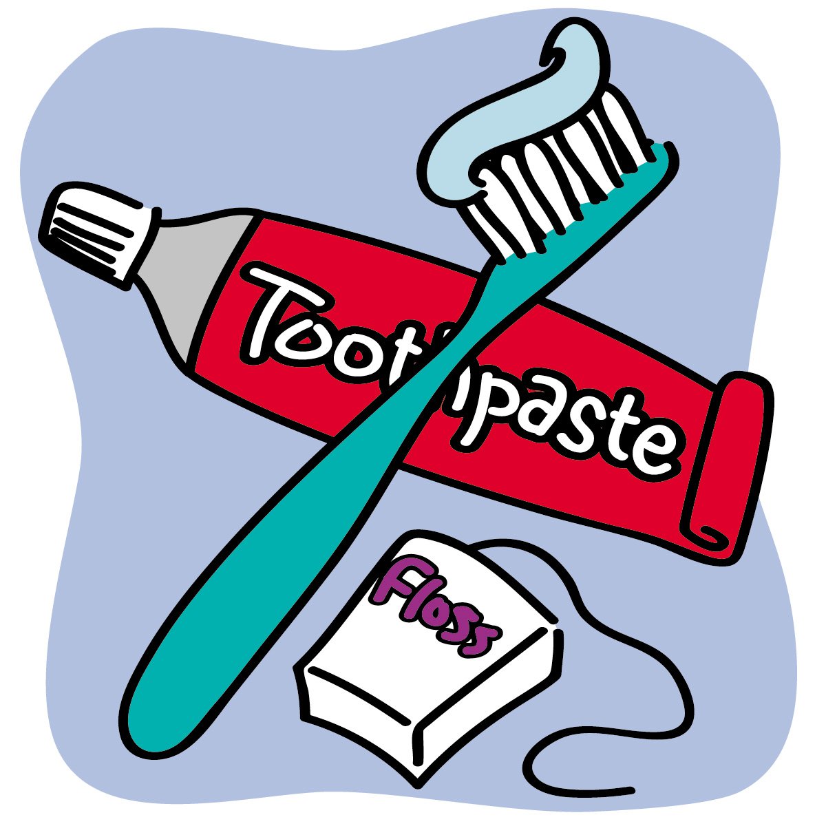 Brushing teeth clipart free