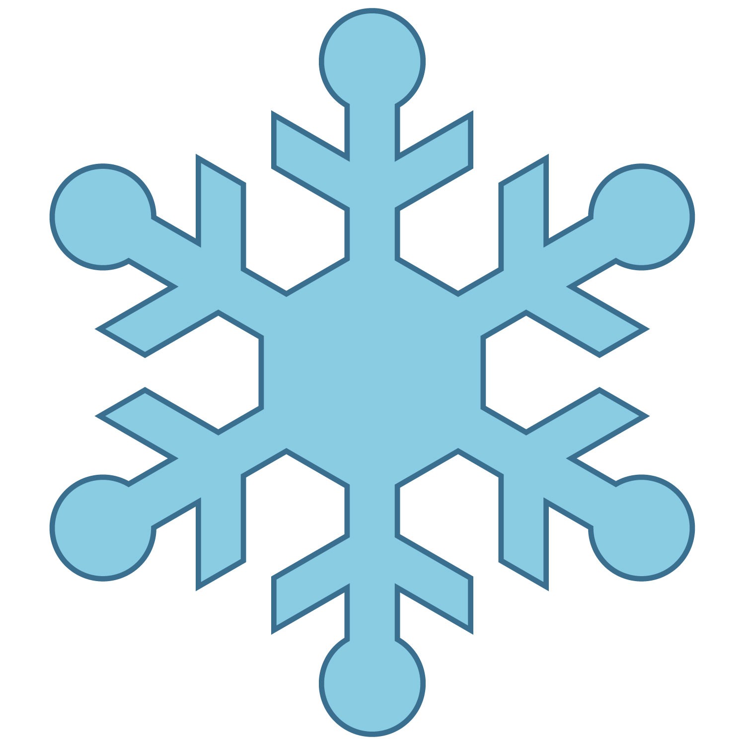 Clip Art Snow Flakes - Tumundografico