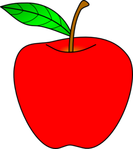 Red Apple Clip Art - vector clip art online, royalty ...