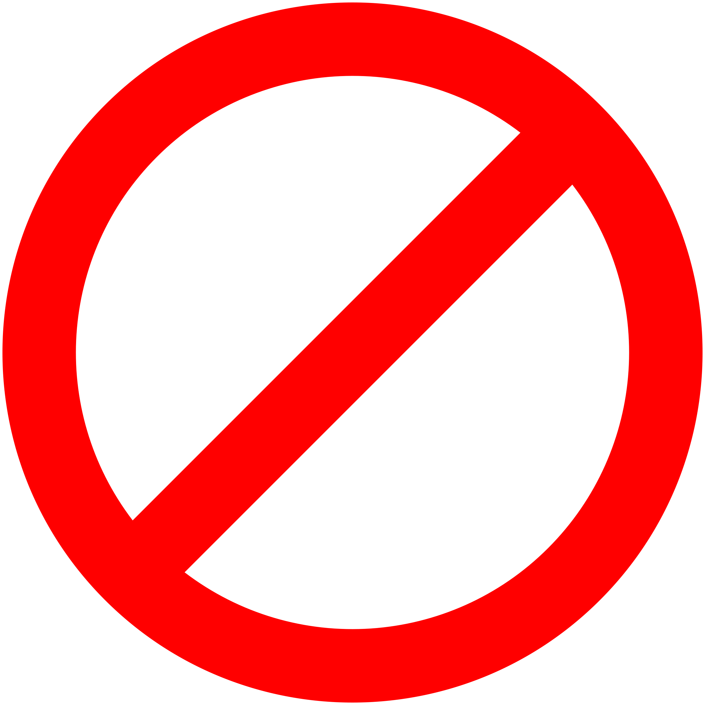 No Signs Downloadable Clipart