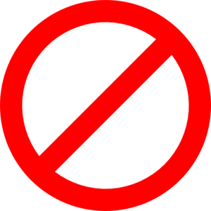 No entry clip art