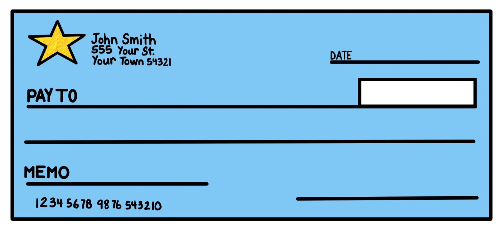 Blank Check Clip Art