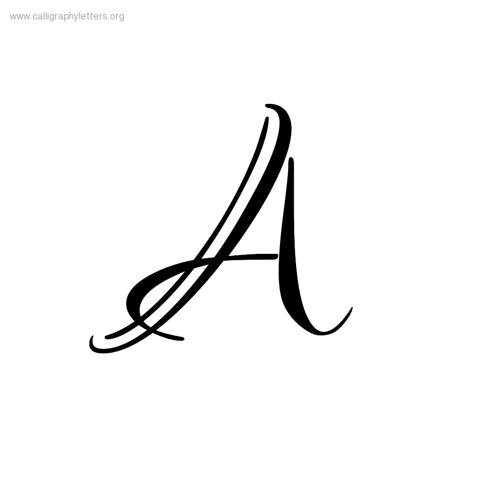 Ruthie Script A-Z Calligraphy Lettering Styles To Print ...