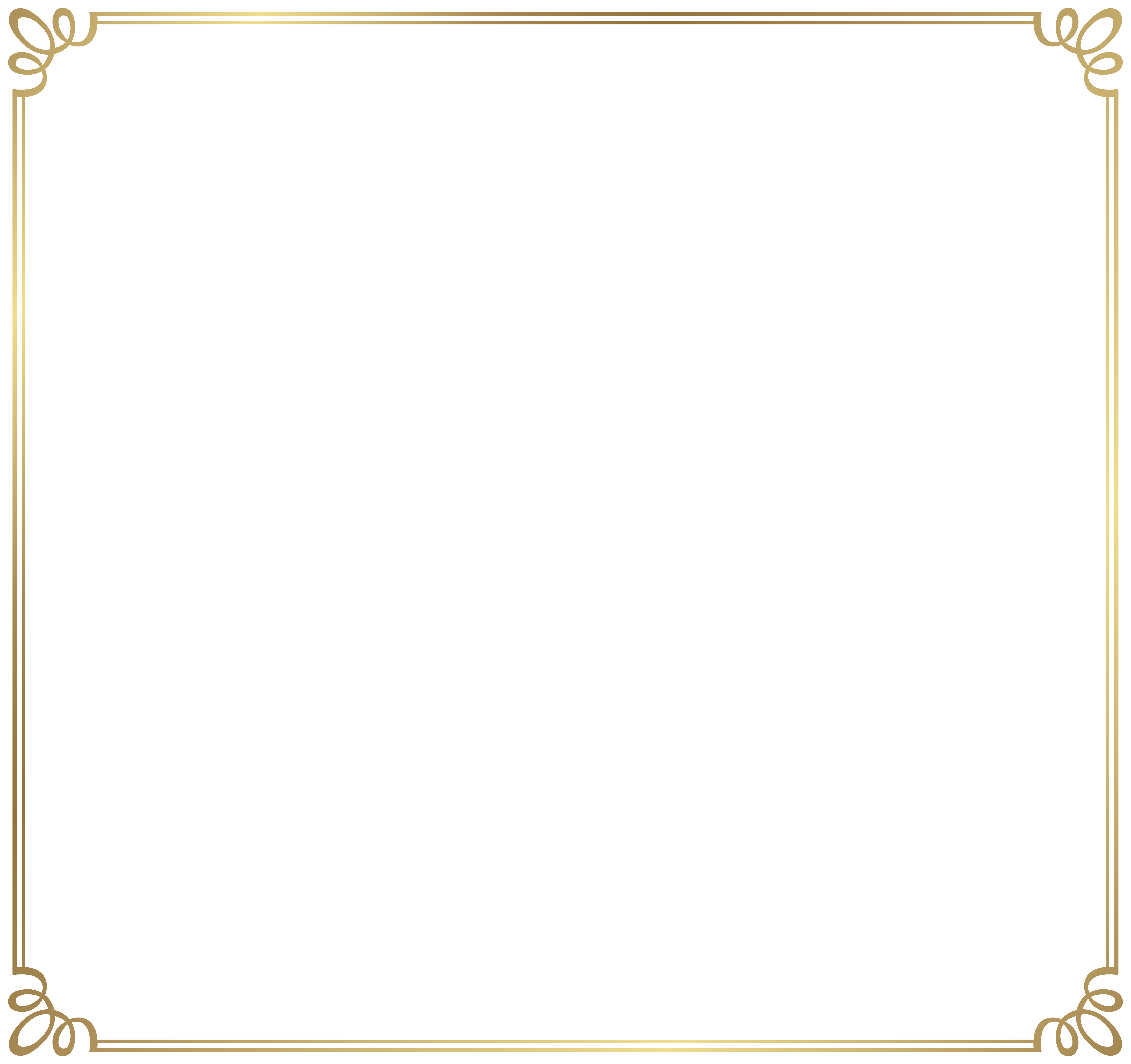 Decorative Frame Border PNG Clipart Image