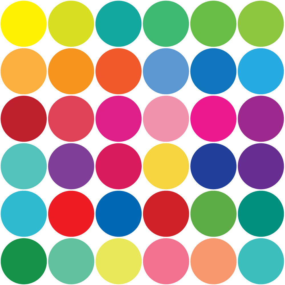 Rainbow Polka Dot Wallpaper