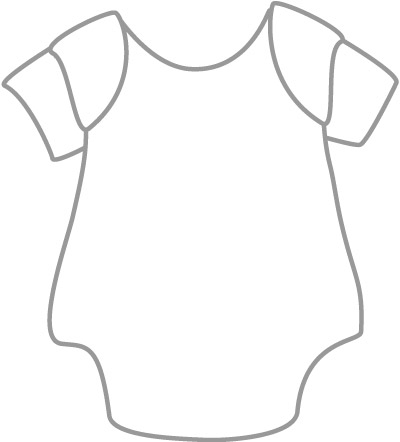 Girl Onesie Clipart