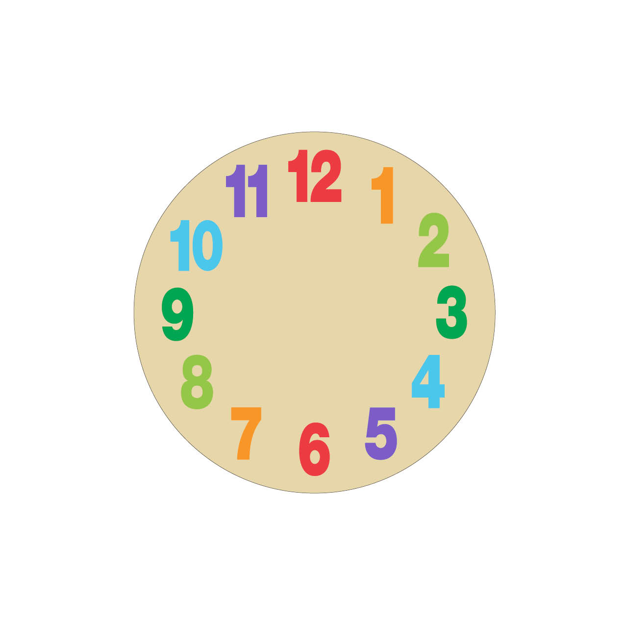 Craft Downloadable Clock Face - ClipArt Best