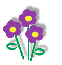 Purple Flowers Clip Art