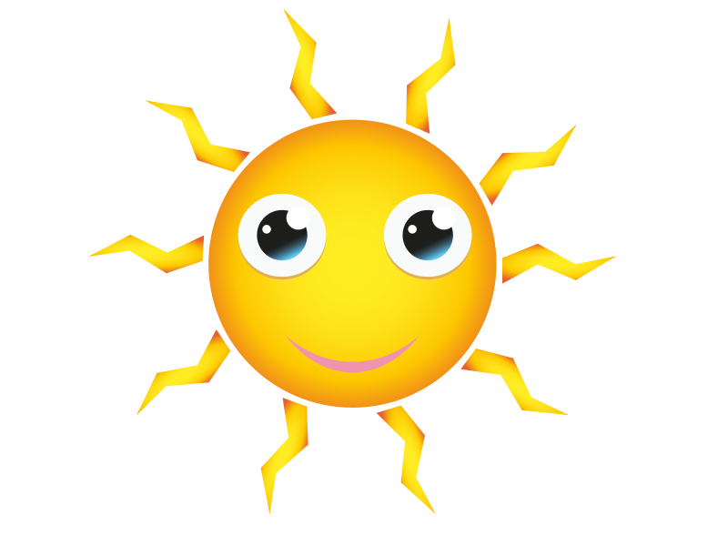 Cartoon Sunshine Clipart