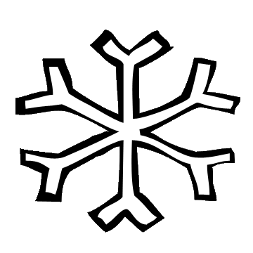 White Snowflake Clipart - Tumundografico