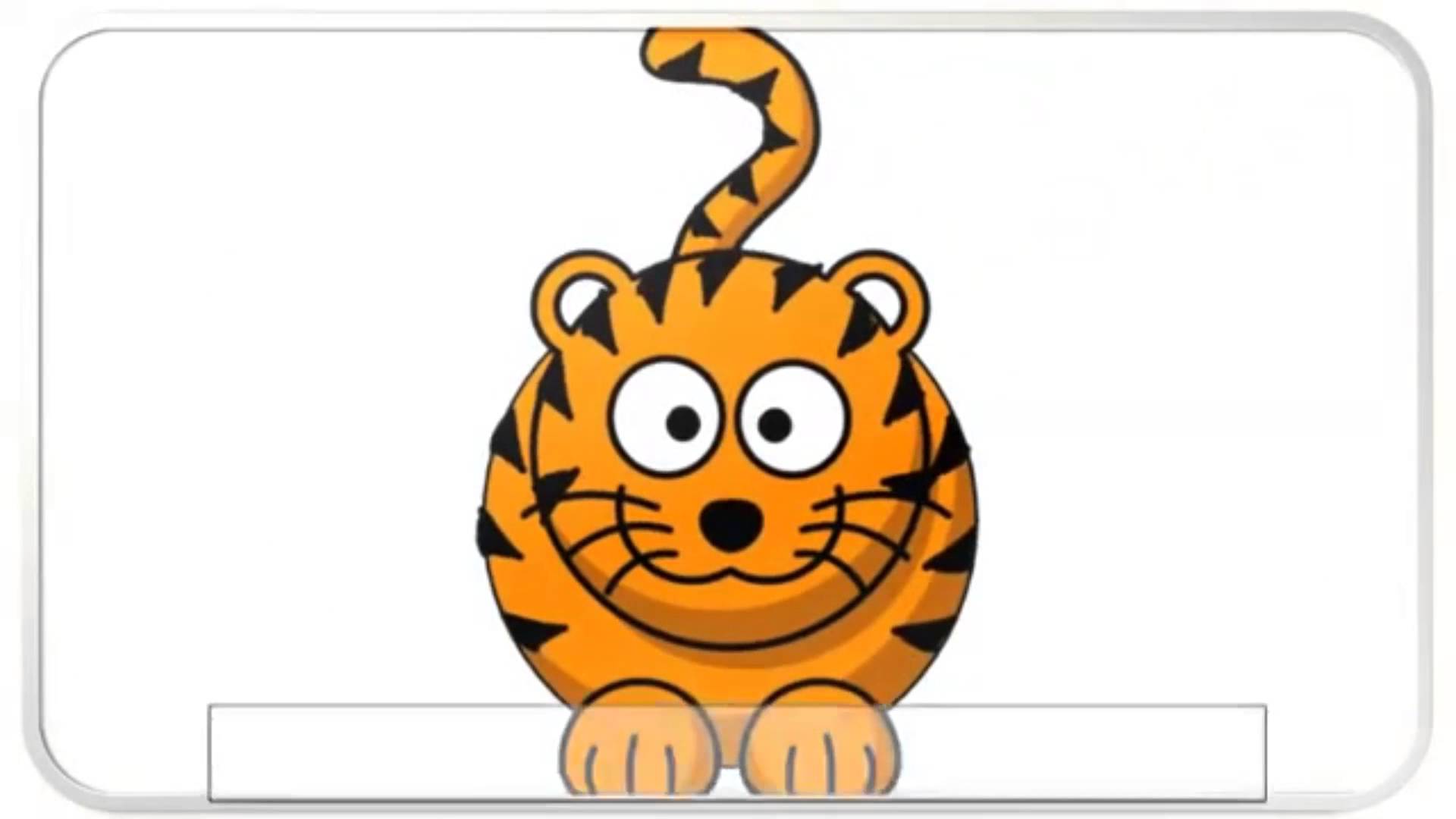 cartoon tiger face pictures - YouTube