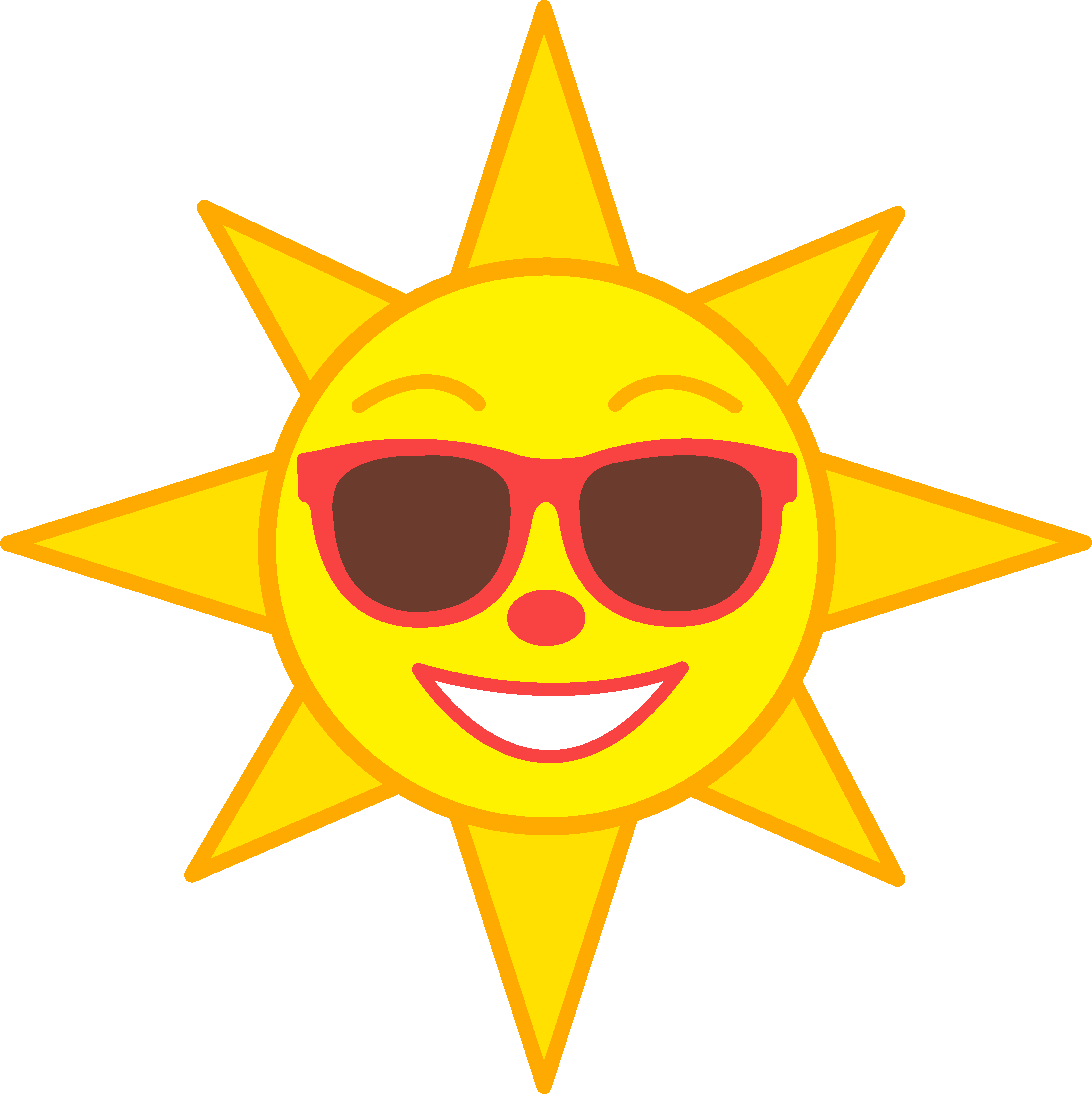 sun sunglasses clipart