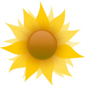 Sunflower clip art - vector clip art online, royalty free & public ...