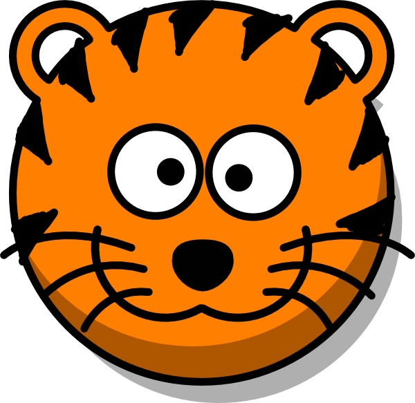 Vehicles For > Baby Tiger Face Cartoon