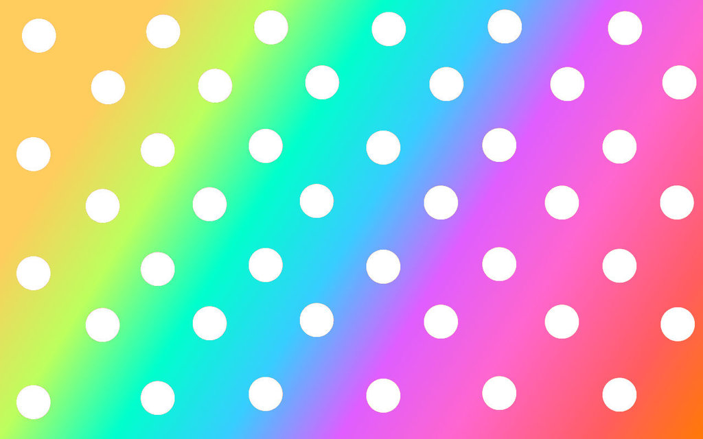 Rainbow Polka Dot Wallpaper