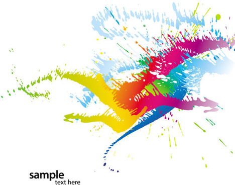 Colorful paint splatter border free vector download (28,083 Free ...