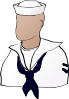 Faceless Sailor Clip Art