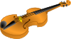 Brown Violin Clip Art