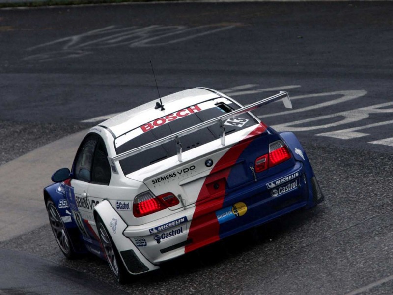 BMW M3 GTR rear view