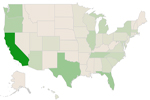 Electric Vehicle Charging Ports by State