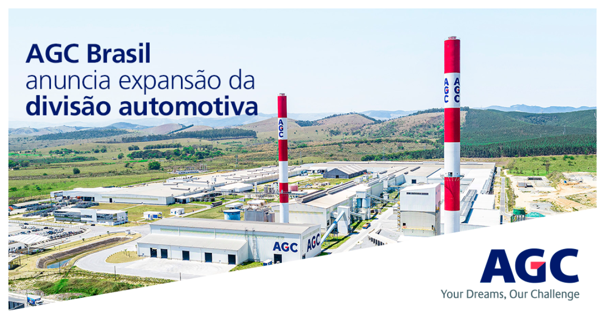 expansão da fábrica da AGC Vidros