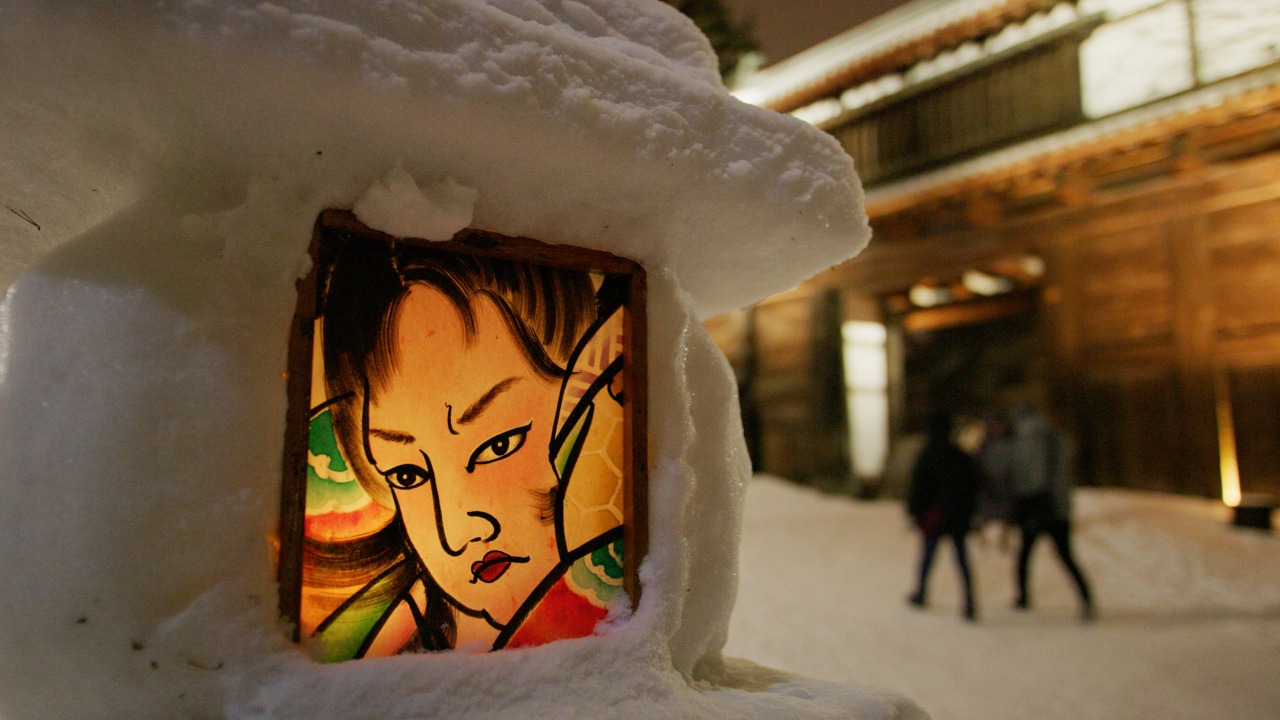 弘前城雪燈籠祭