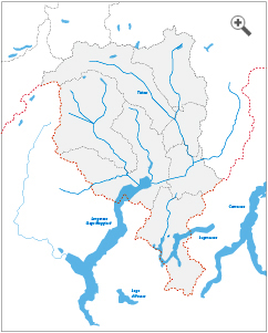 Landkarte Tessin