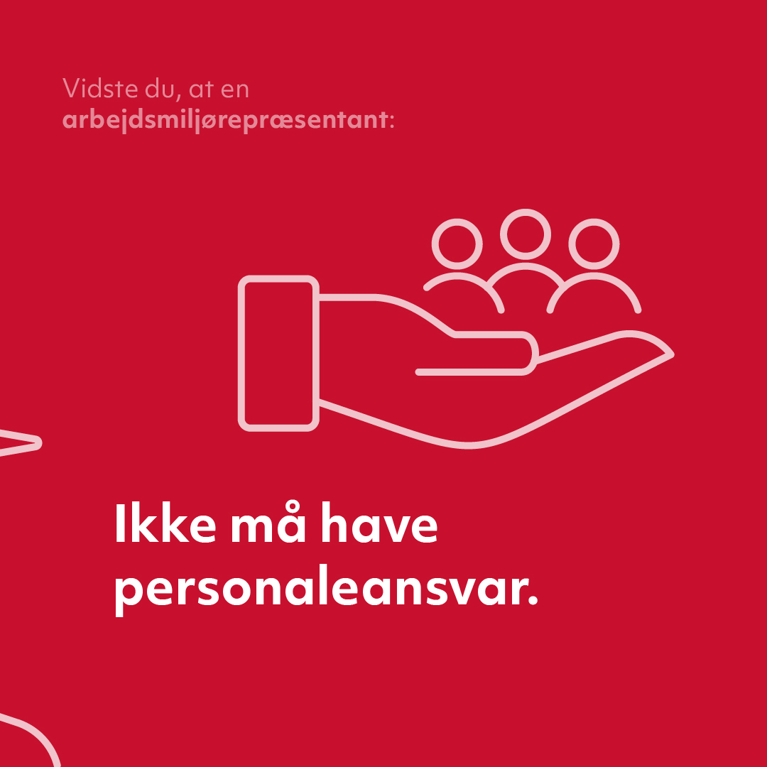 Vidste du at en arbejdsmiljørepræsentant ikke må have personaleansvar