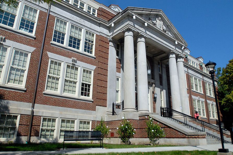 Exterior of Colson Hall and main entrance