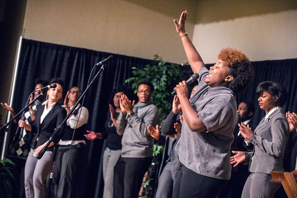 Choral group singing