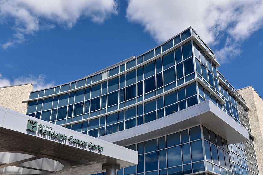 Mary Babb Randolph Cancer Center sign and building exterior