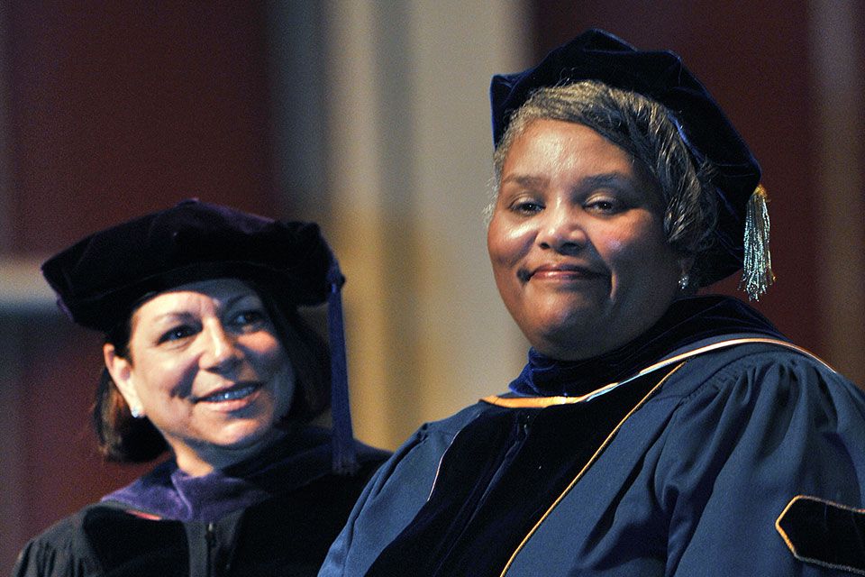 Irene Berger at WVU Commencement