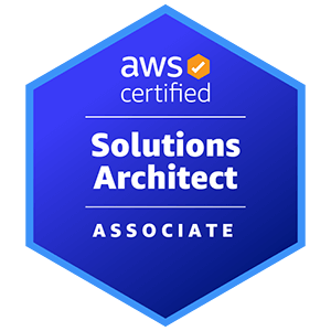 certificate of AWS Solutions Architect Associate