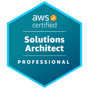 certificate of AWS Solutions Architect Professional