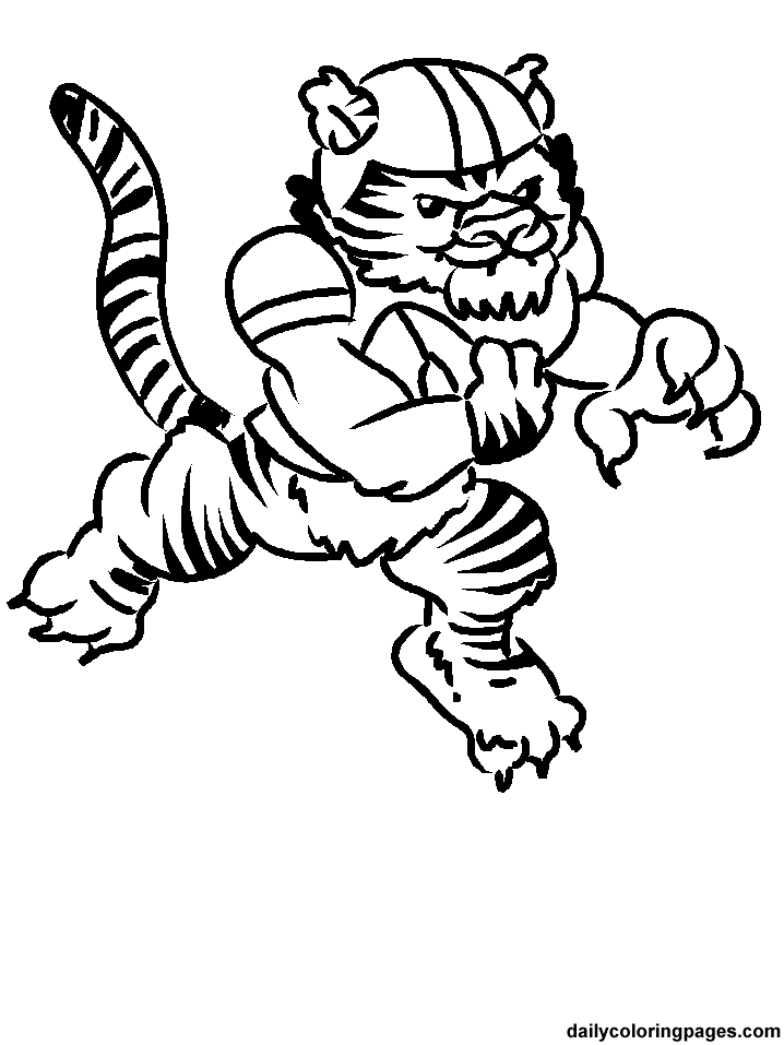 LSU Tigers Coloring Pages