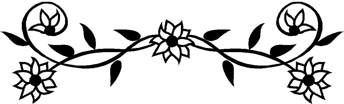 Black And White Flower Border Clipart | Clipart Panda - Free ...