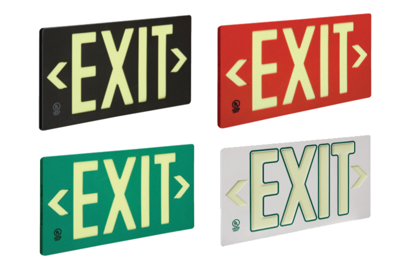 Exit Signs/Tritium & Photoluminescent/EBPF50 Ever-Brite Series ...