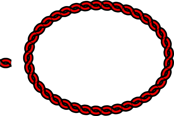 Red Rope Border clip art - vector clip art online, royalty free ...